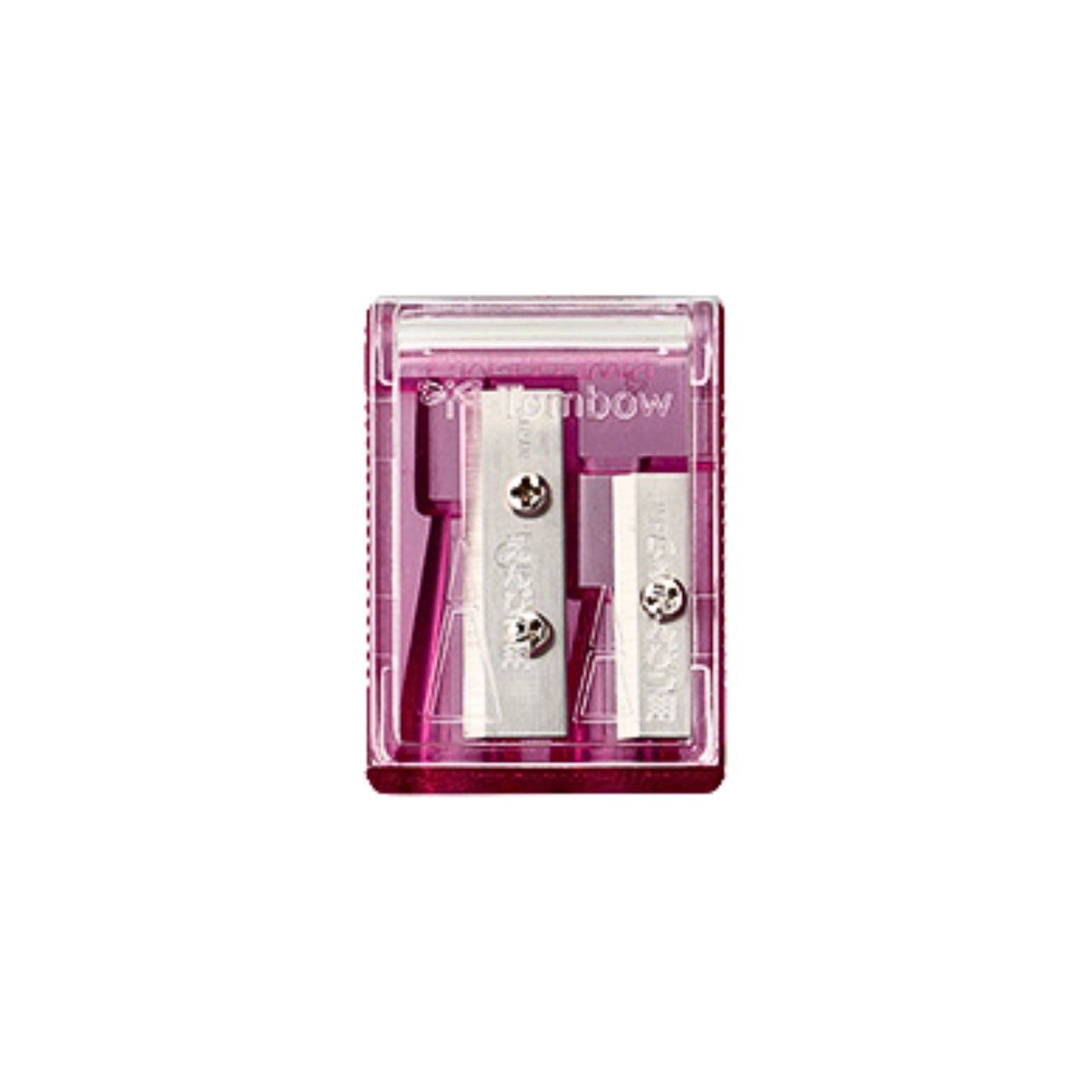 Tombow - W Sharpener - Pencil Sharpener - Clear Pink