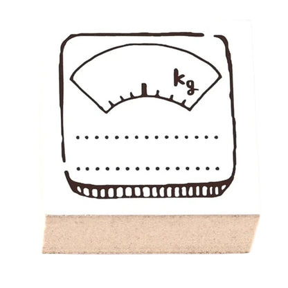 Sanby - Rubber Stamp - Lifelog Stamp - Weight Scale