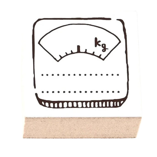 Sanby - Rubber Stamp - Lifelog Stamp - Weight Scale