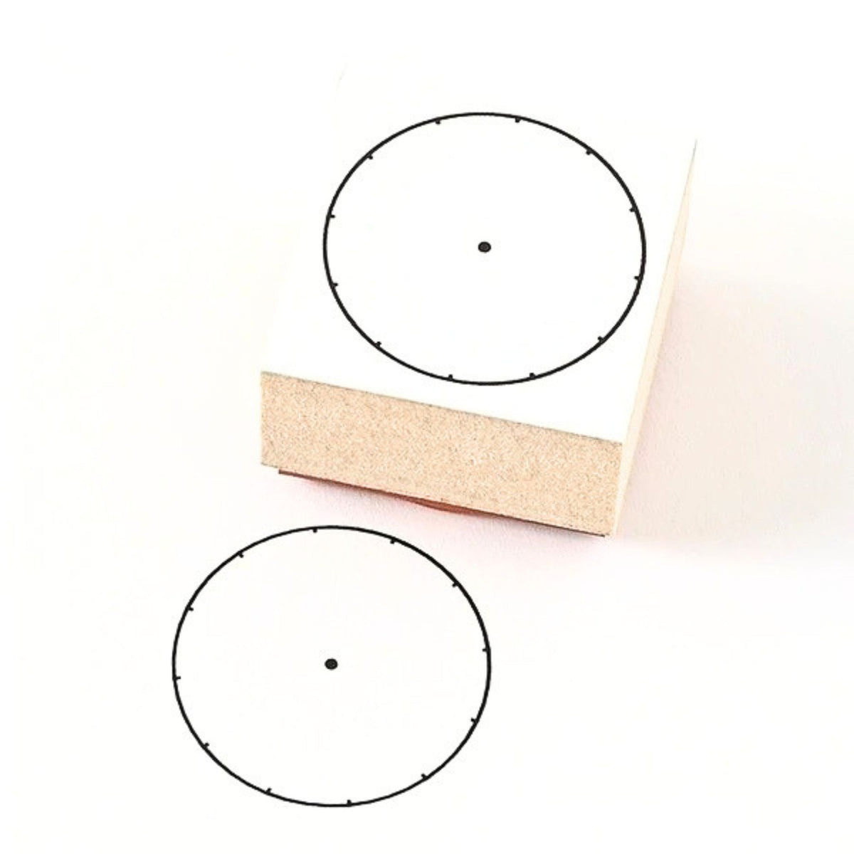Sanby - Rubber Stamp - Lifelog Stamp - Small Clock - Blank Face