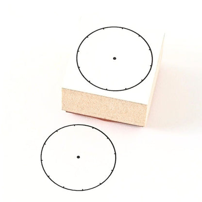 Sanby - Rubber Stamp - Lifelog Stamp - Small Clock - Blank Face