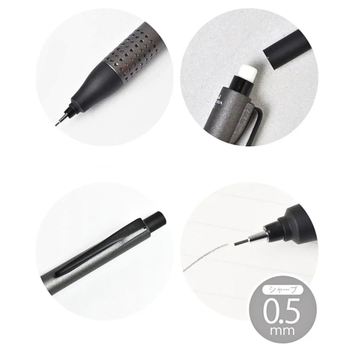 Uni - Kuru Toga - Advance Upgrade - Mechanical Pencil - Gun Metallic - 0.5mm