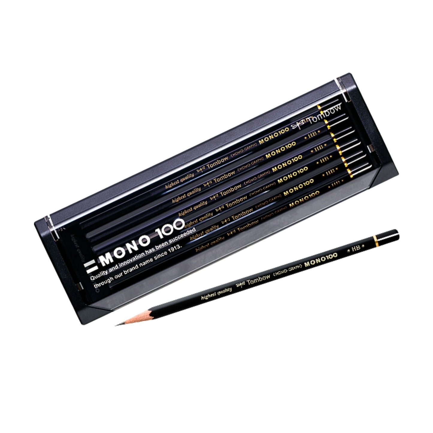 Tombow - MONO 100 - Highest Quality - 12-Pack - Pencils - HB