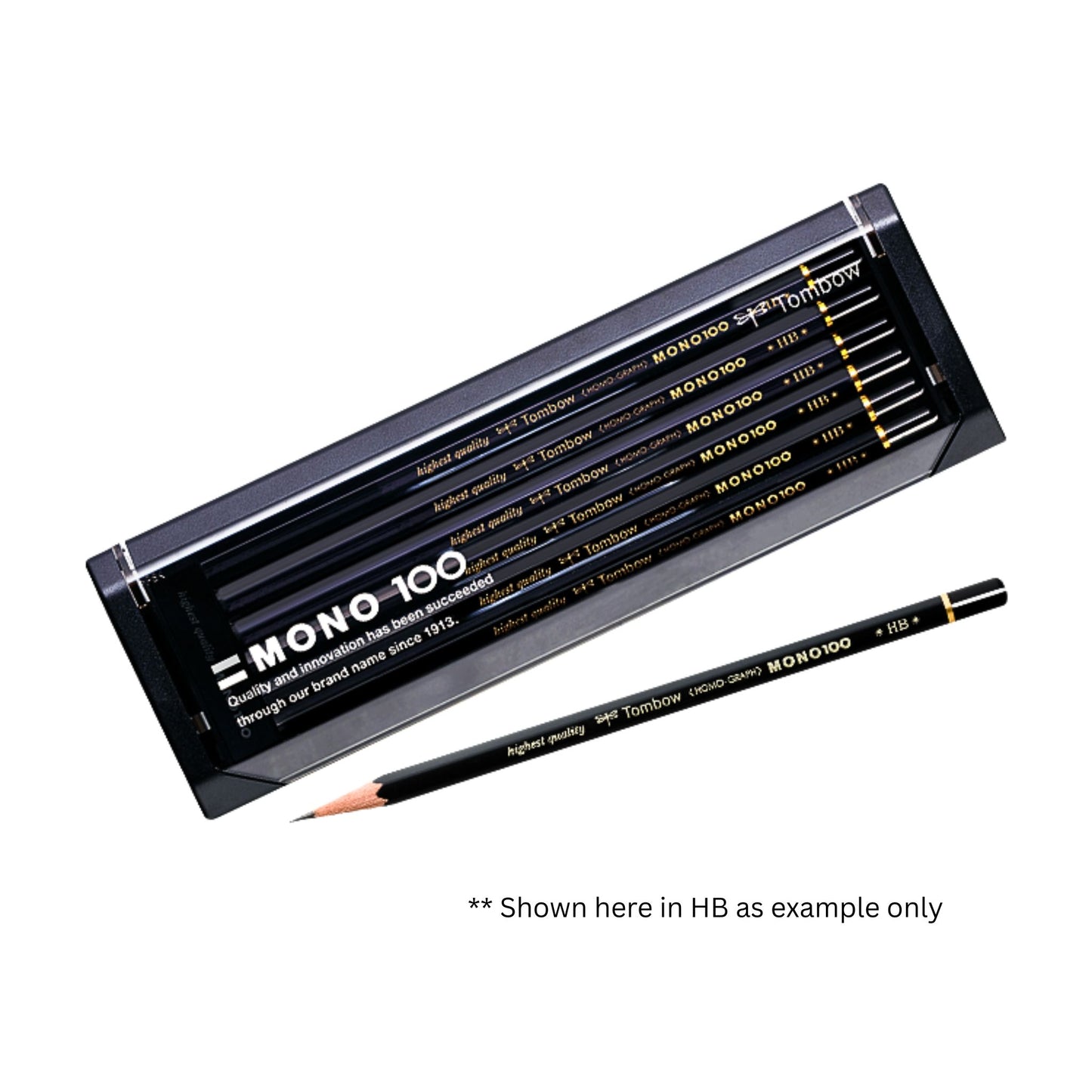 Tombow - MONO 100 - Highest Quality - 12-Pack - Pencils - 2B