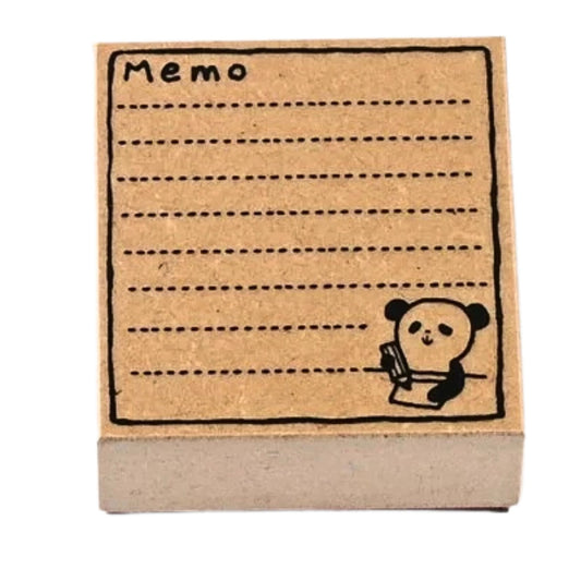 Sanby - Rubber Stamp - Memo - Panda