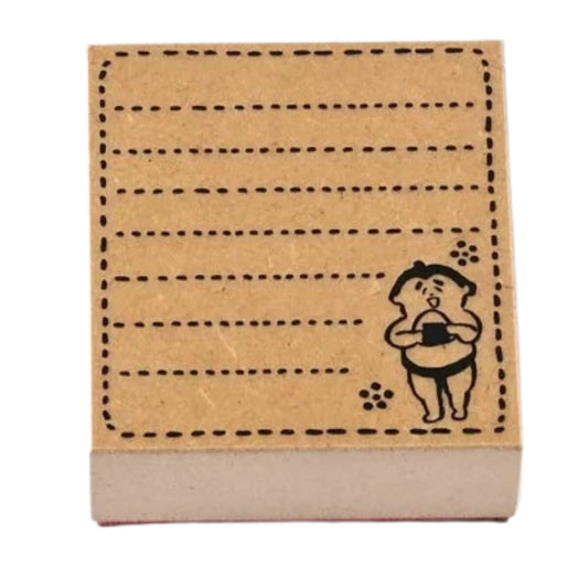 Sanby - Rubber Stamp - Memo - Sumo Wrestler