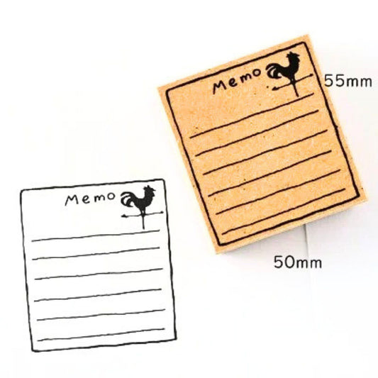 Sanby - Rubber Stamp - Memo - Wind Vane