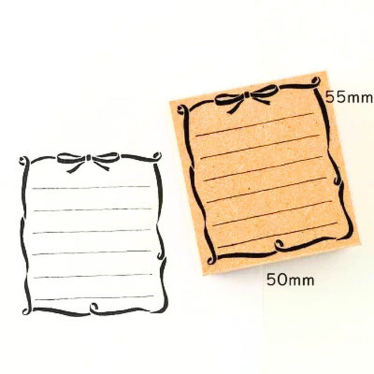 Sanby - Rubber Stamp - Memo - Ribbon