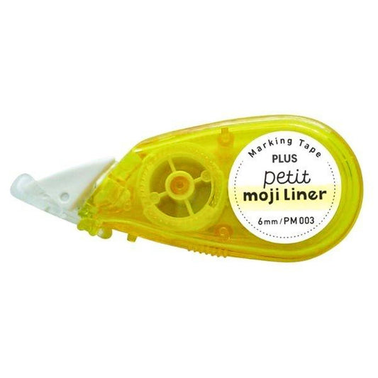 PLUS - Petit Moji Liner Marking Tape: Soft Yellow