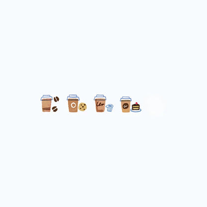 PLUS - Deco Rush Decoration Tape: Cafe