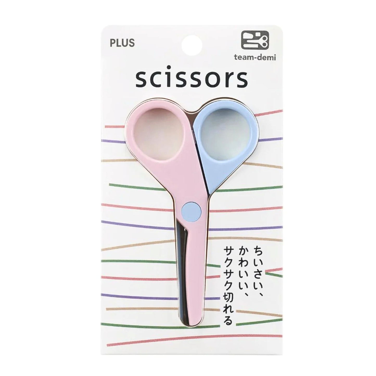 PLUS - Team-Demi Scissors: Pink-Blue