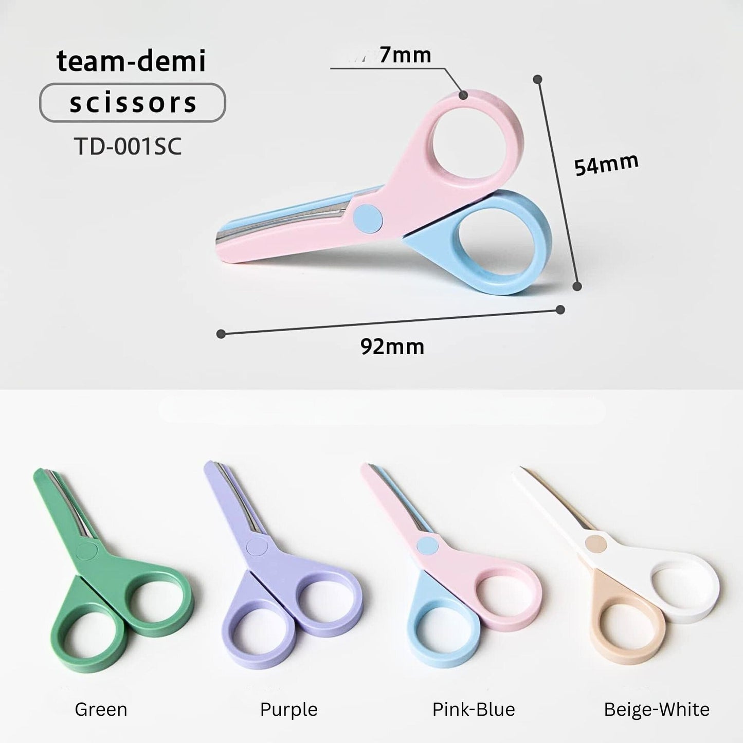 PLUS - Team-Demi Scissors: Pink-Blue