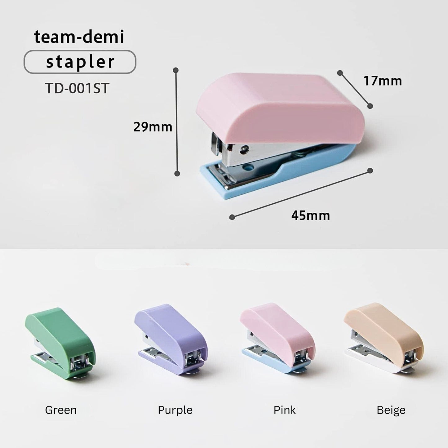 PLUS - Team-Demi Stapler: Pink