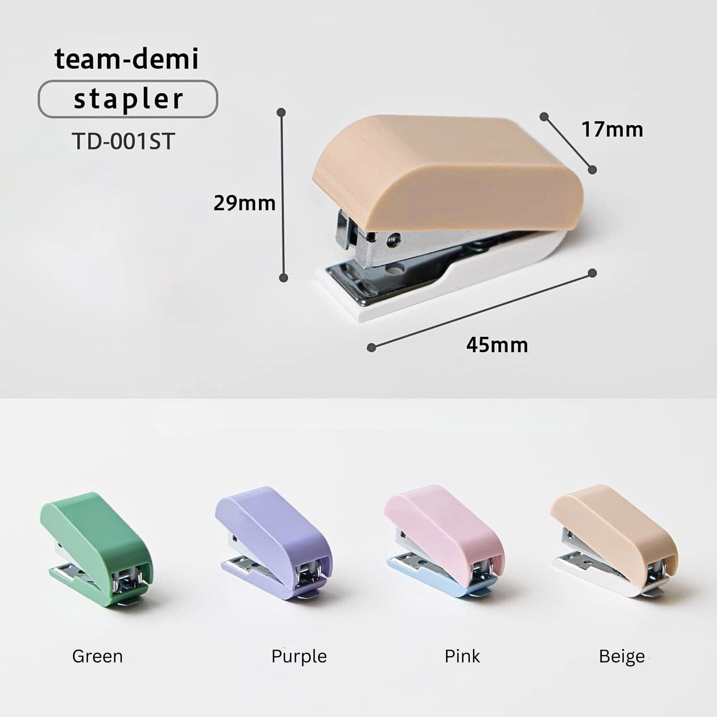 PLUS - Team-Demi Stapler: Beige