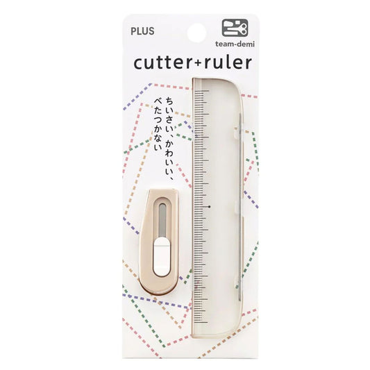 PLUS - Team-Demi Cutter + Ruler (2 colours)