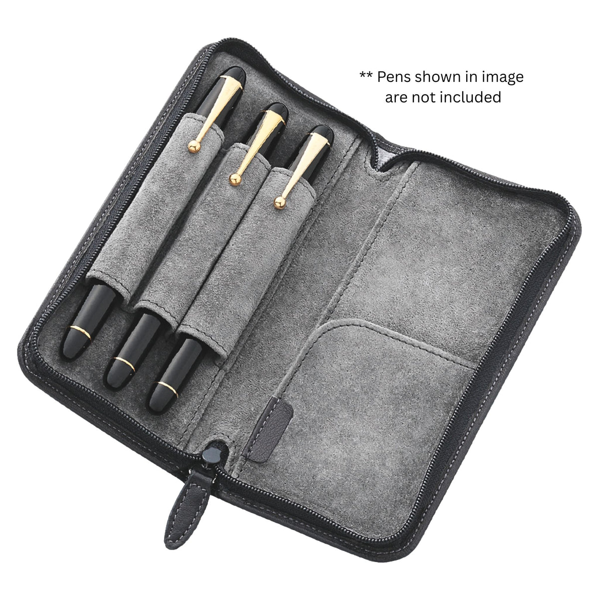 PILOT - Pensemble - Leather -  3-Pen Case - Black