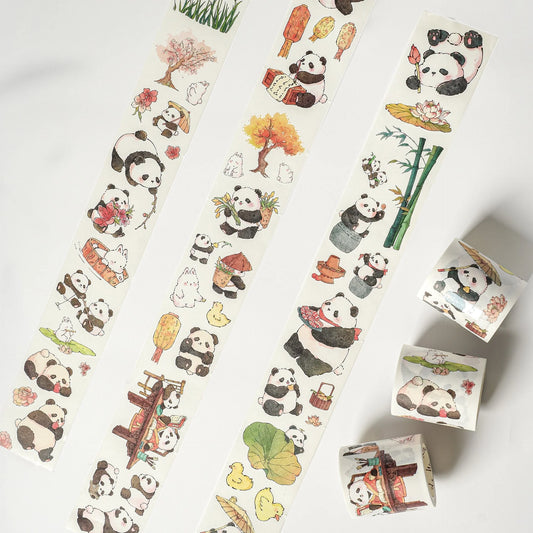 WT - Panda Pilgrimage Washi Tape Sticker Set