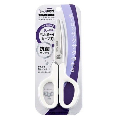 PLUS - Scissors - Standard - Fitcut Curve - White