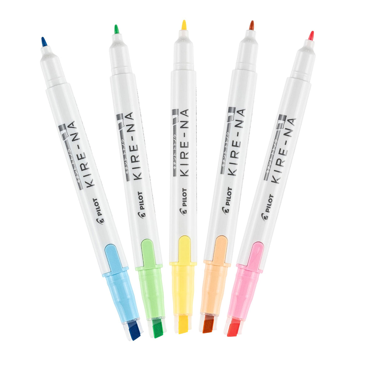 PILOT - KIRE-NA - Highlighter - Dual Tip - Basic - 5pk