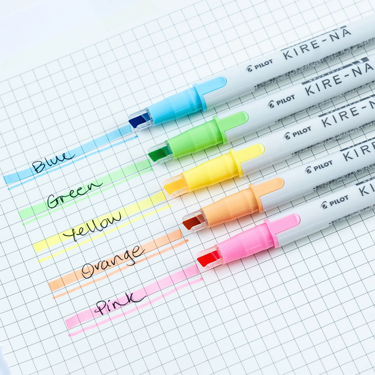 PILOT - KIRE-NA - Highlighter - Dual Tip - Basic - 5pk