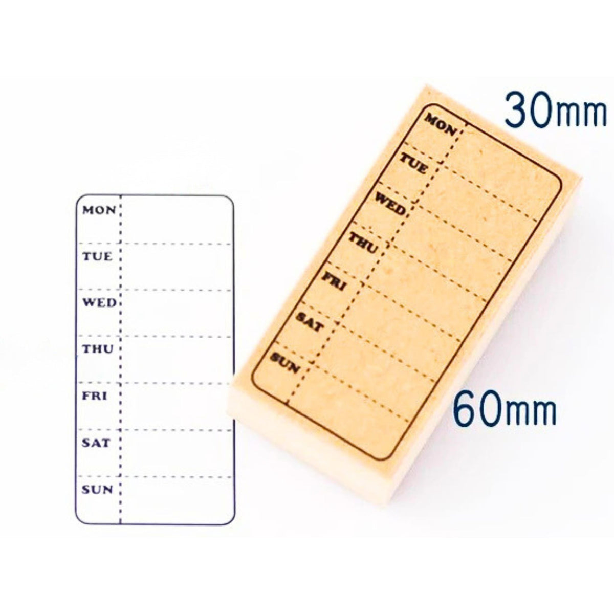 Sanby - Rubber Stamp - Weekly