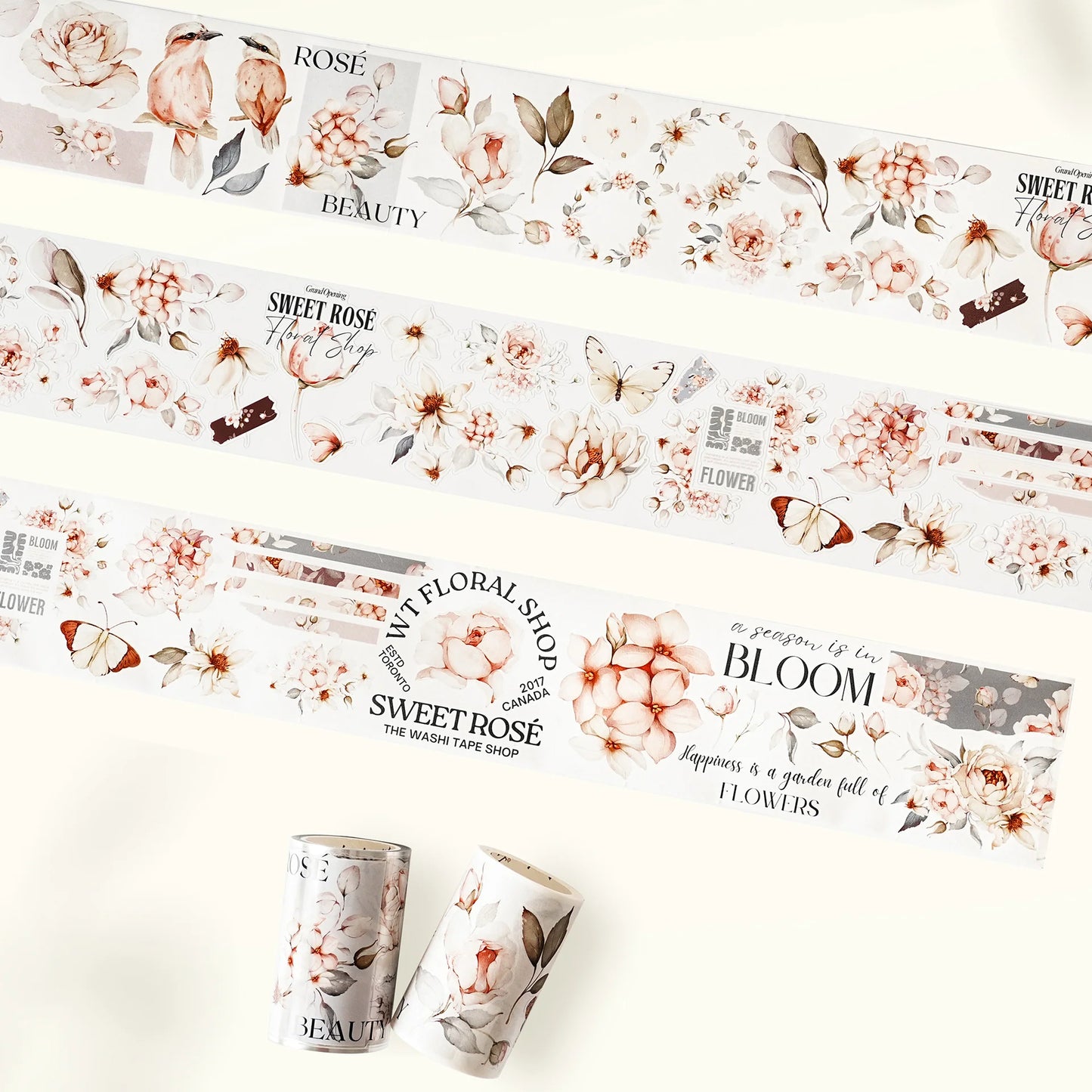WT - Sweet Rosé Wide Washi/PET Tape