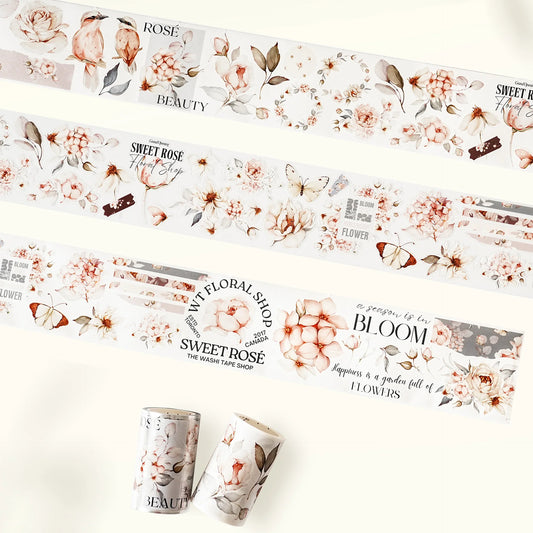 WT - Sweet Rosé Wide Washi/PET Tape