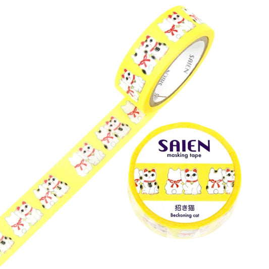 SAIEN - Washi Tape - Beckoning Cat