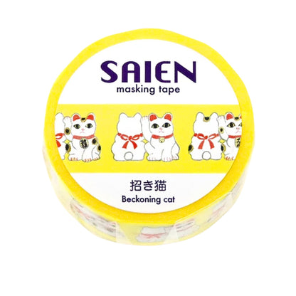 SAIEN - Washi Tape - Beckoning Cat