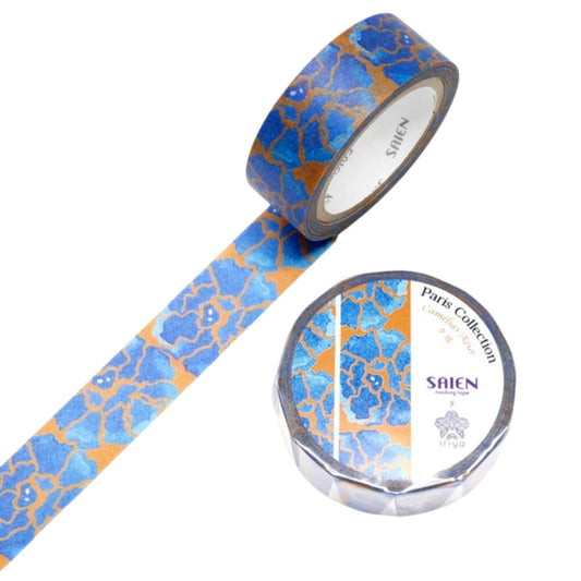 SAIEN - Ariane Gérard - Washi Tape - Camelias Azur