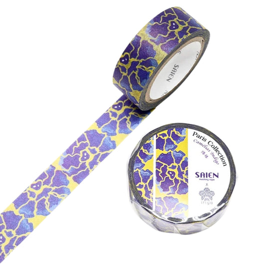 SAIEN - Ariane Gérard - Washi Tape - Camelias Indigo
