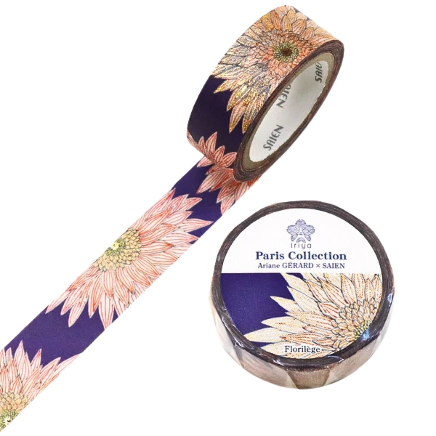 SAIEN - Ariane Gérard - Washi Tape - Gold Foil - Florilége