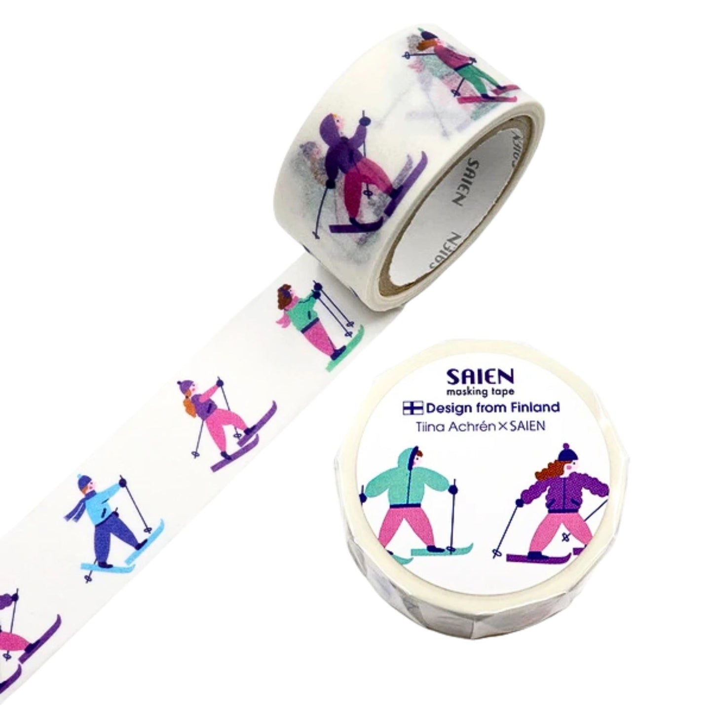 SAIEN - Tiina Achrén - Washi Tape - Skiing