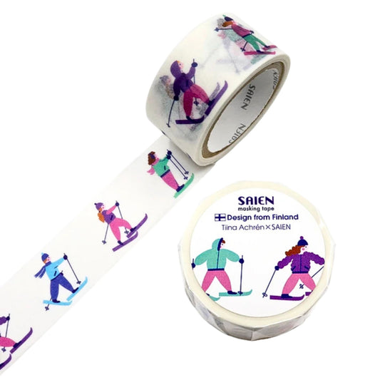SAIEN - Tiina Achrén - Washi Tape - Skiing