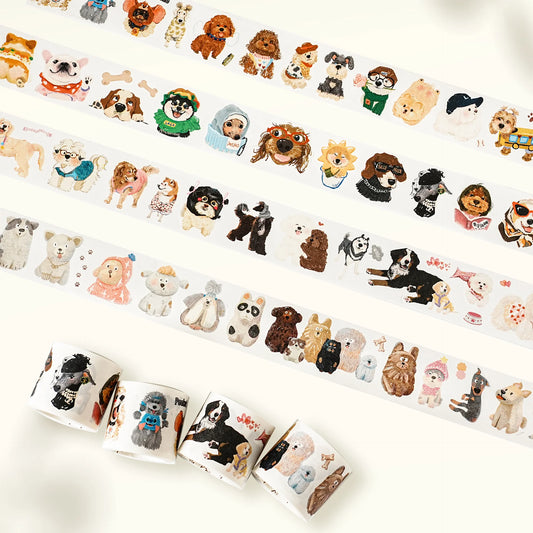WT - Tail Waggers Washi Tape Sticker Set