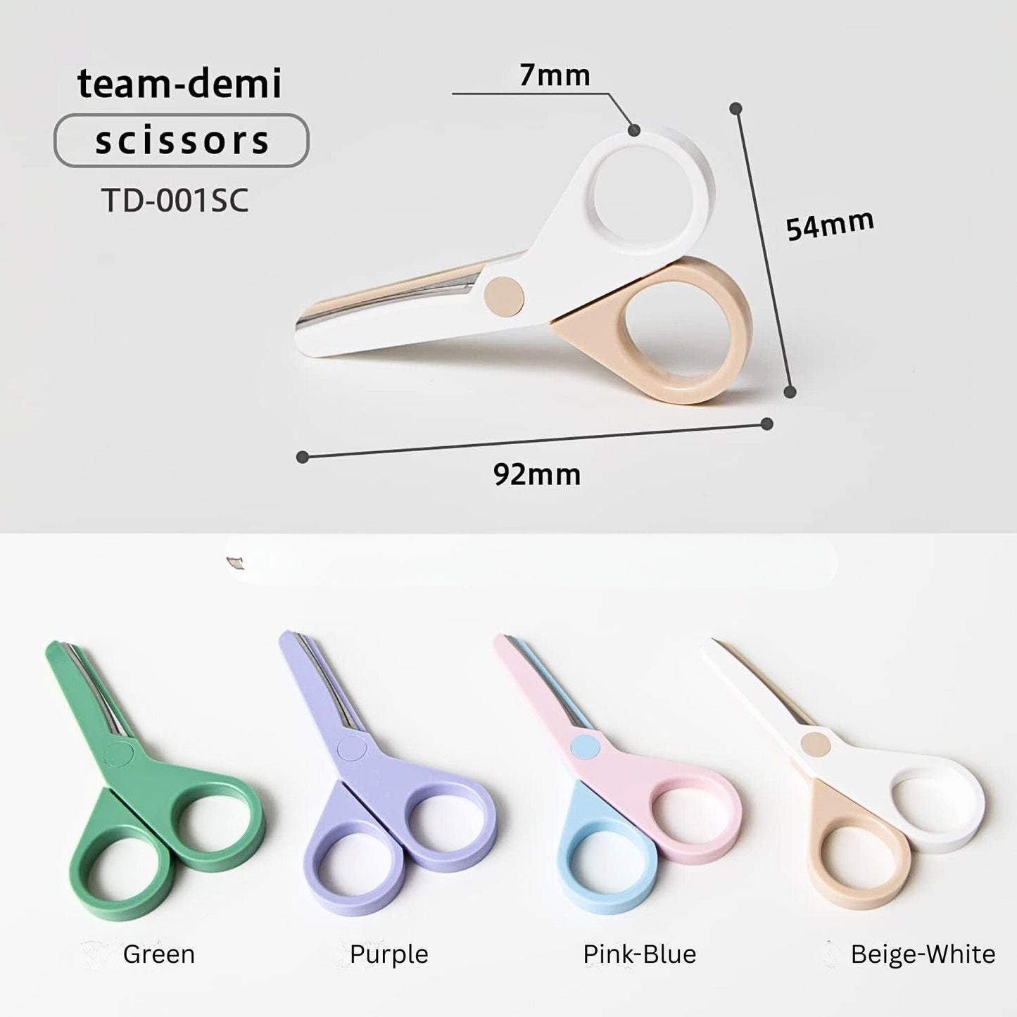 PLUS - Team-Demi Scissors: Beige-White