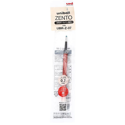 Uni - Uniball - Zento - UBR-Z-07 - Ballpoint Pen - Ink Refill - Red