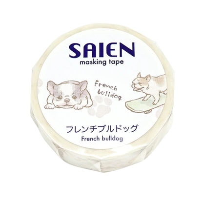 SAIEN - Washi Tape - French Bulldog