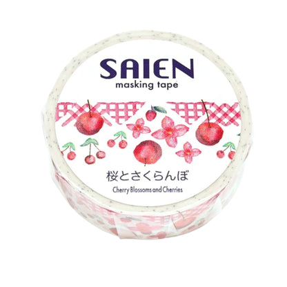 SAIEN - Washi Tape - Cherry Blossoms & Cherries