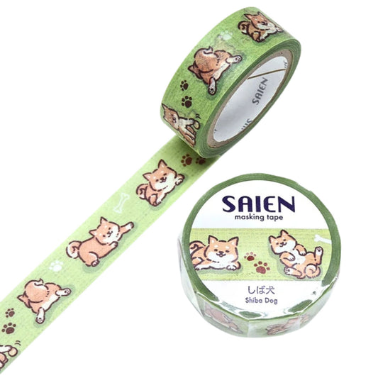 SAIEN - Washi Tape - Shiba Dog