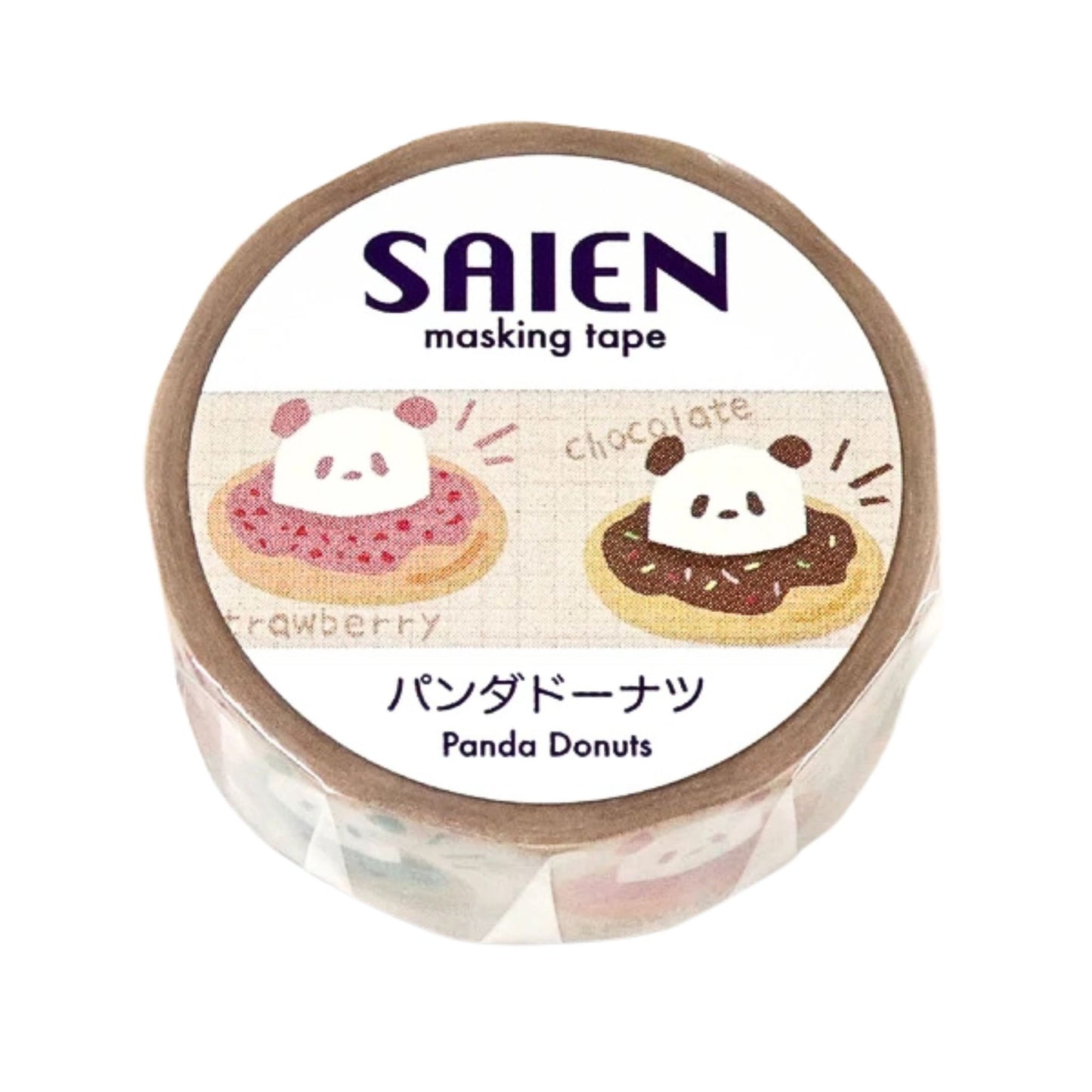 SAIEN - Washi Tape - Panda Donuts