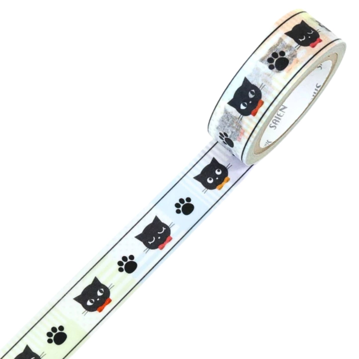 SAIEN - Washi Tape - Black Cat