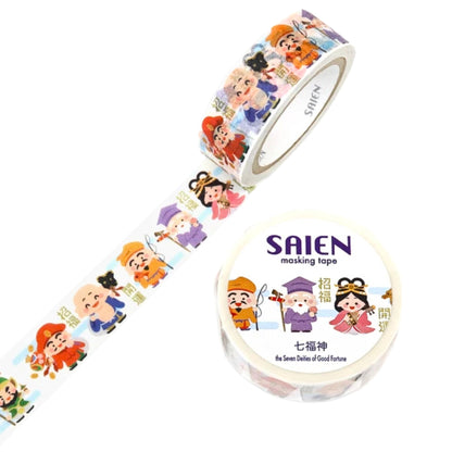 SAIEN - Washi Tape - The Seven Deities of Good Fortune