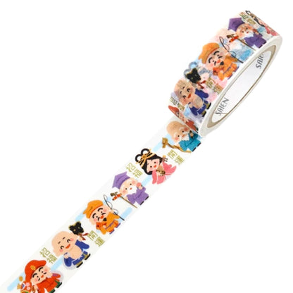 SAIEN - Washi Tape - The Seven Deities of Good Fortune