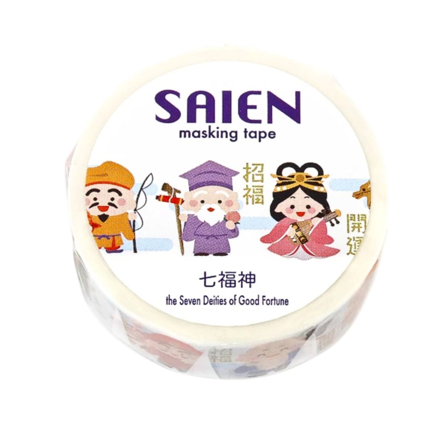 SAIEN - Washi Tape - The Seven Deities of Good Fortune