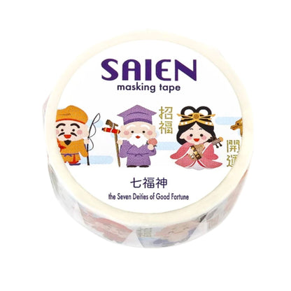 SAIEN - Washi Tape - The Seven Deities of Good Fortune