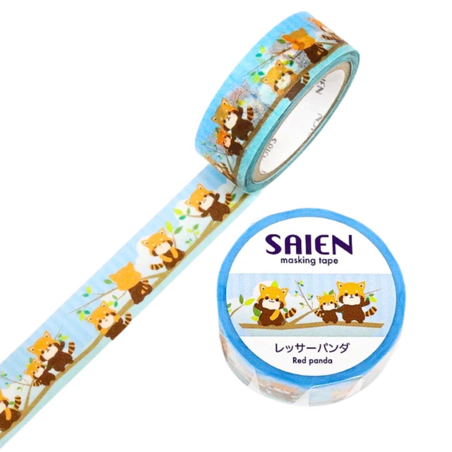 SAIEN - Washi Tape - Red Panda