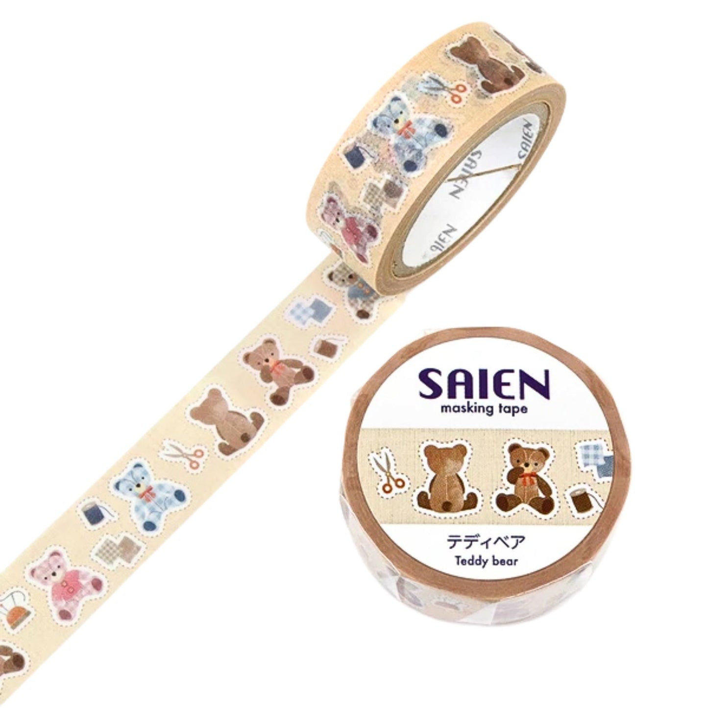 SAIEN - Washi Tape - Teddy Bear