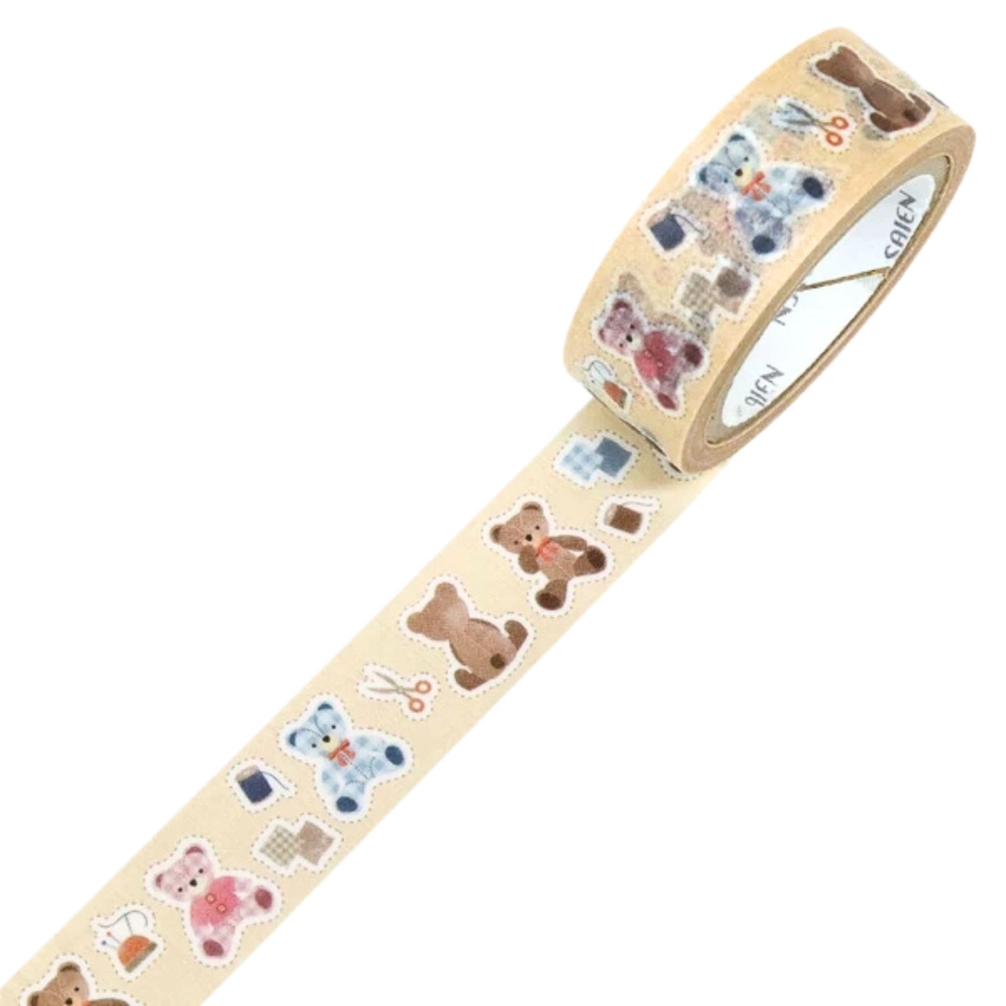 SAIEN - Washi Tape - Teddy Bear