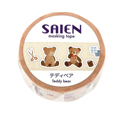 SAIEN - Washi Tape - Teddy Bear